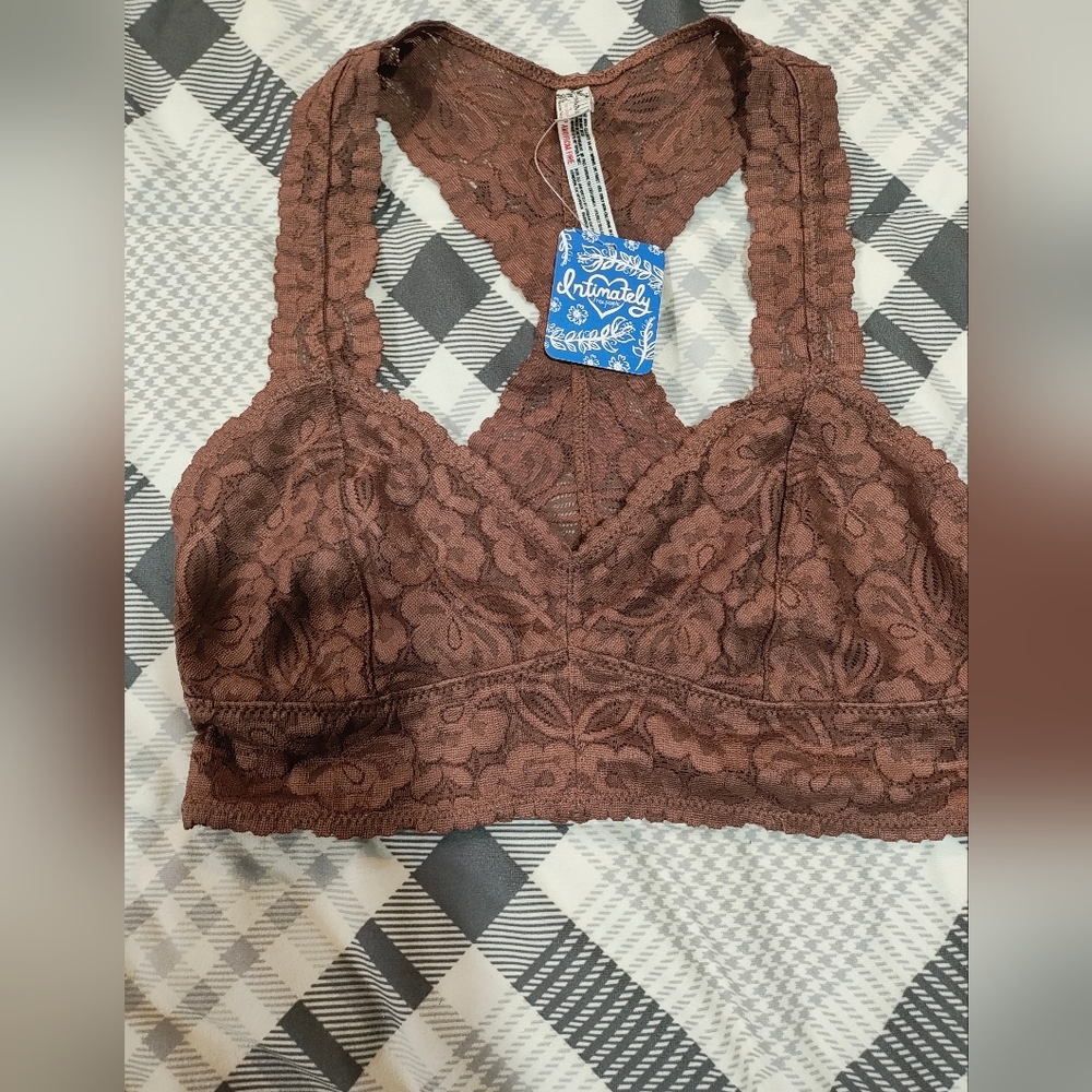 Free People lacy brown Camisole Bra